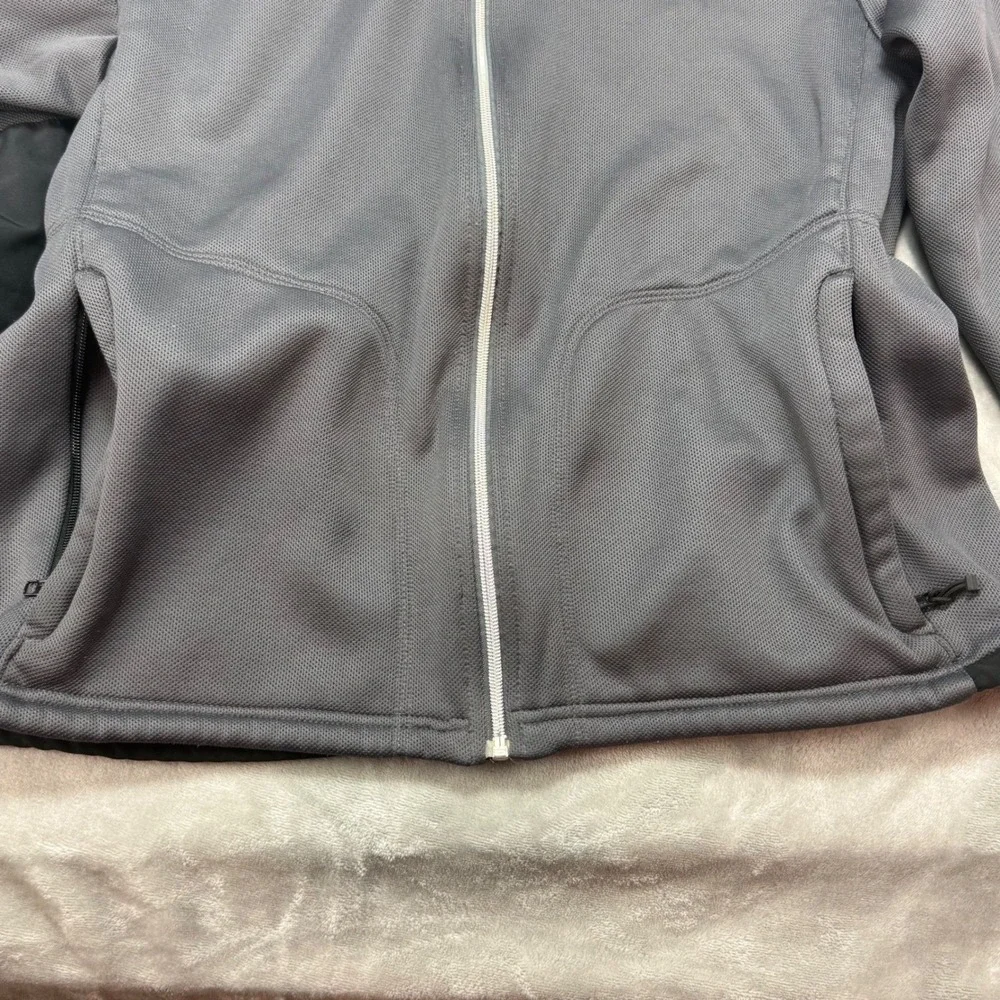 OGIO UPS Racing Jacket Mens XL‎ Full Zip Fleece Lined Gray Black